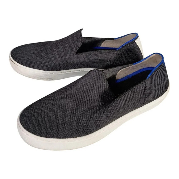 Rothys Loafers Flats Round Toe Black Knit Women's 6.5 - Picture 3 of 10